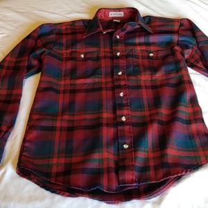 Men’s Flannel Shirt – Red/Black – Size S‎